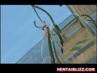 Al 3-lea animat hentai apel fata devine inpulit de uriaș tentac