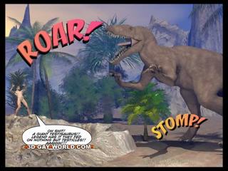 Cretaceous رمح 3d مثلي الجنس فكاهي الخيال العلمي قذر قصاصة قصة